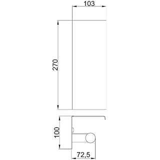 Держатель туалетной бумаги с полочкой Frap F503 хром